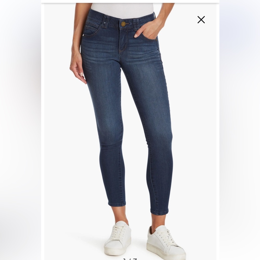 DEMOCRACY AB TECHNOLOGY CROP ANKLE SKINNY JEANS